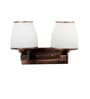 Wooden Wooden Wall Mounted Uplight Sconce (Brown)