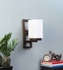 Aphro Metal Flush Mount Wall Light (Brown)