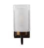 Inverted Metal Wall Mounted Uplight Sconce (Brown)