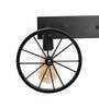Wooden Wood & Metal Novelty Wall Light (Black)