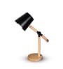 Wooden-Metalic Black Study Desk Lamp