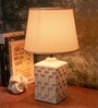 Wooden-Metalic Gray Study Desk Lamp
