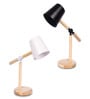Wooden-Metalic White Study Desk Lamp