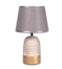 Wooden-Metalic White Study Desk Lamp