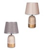 Wooden-Metalic White Study Desk Lamp
