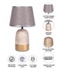 Wooden-Metalic White Study Desk Lamp