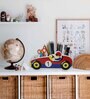 Racing Car Multicolour Engineered Wood Bookends