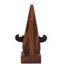 Wooden Nose Shaped Spectacle Holder Stand With Moustache 