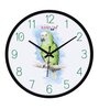 Wooden Parrot Wall Clock In Black
