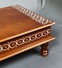 Brown Wooden Pooja Chowki & Bajot Patta