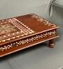 Brown Wooden Pooja Chowki & Bajot Patta