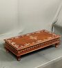 Brown Wooden Pooja Chowki & Bajot Patta