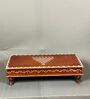 Brown Wooden Pooja Chowki & Bajot Patta