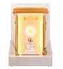 Wooden Pooja Mandir In Pine Colour With LED