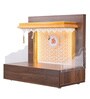 Wooden Pooja Mandir In Walnut Colour With LED