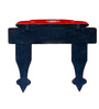 Wooden Red Wall Hanging Pooja Stand