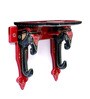 Wooden Red Wall Hanging Pooja Stand