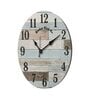 Multicolour MDF Rustic Modern Wall Clock