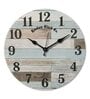 Multicolour MDF Rustic Modern Wall Clock