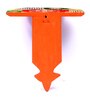 Wooden Saffron Wall Hanging Pooja Stand