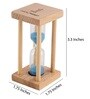 Wooden Square Four Pillar 1 Minute Sand Timer Showpiece