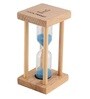 Wooden Square Four Pillar 1 Minute Sand Timer Showpiece