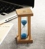 Wooden Square Four Pillar 3 Minutes Sand Timer Showpiece