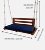 M-68 Teak Wood Swing In Natural Teak Finish