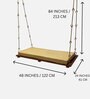 M-49 Teak Wood Swing In Natural Teak Finish