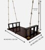 M-64 Teak Wood Swing In Rosewood Finish