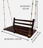 M-66 Teak Wood Swing In Rosewood Finish