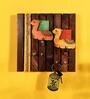 Wooden Tribal Art Key Holder