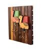 Wooden Tribal Art Key Holder