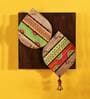 Wooden Tribal Art Leaf Key Holder