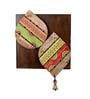 Wooden Tribal Art Leaf Key Holder