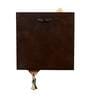 Wooden Tribal Art Leaf Key Holder