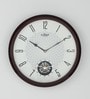 Wooden Wall Clock In Rosewood