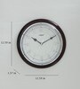 Eagle Wooden Wall Clock In Rosewood Finish