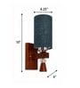 Wooden Wall Lamp with Maroon Jute shade