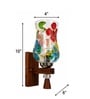 Wooden Wall Lamp with Mosaic Glass