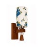 Wooden Wall Lamp with Multicolor cotton shade