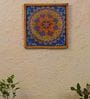 Wooden Wall Mural In Blue