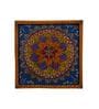Wooden Wall Mural In Blue