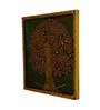 Wooden Wall Mural In Green