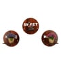 (Set Of 3) Home Sweet Home Wooden Wall Shelfs In Brown Color