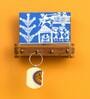 Wooden Warli Motifs Hanger Key Holder