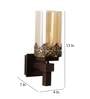 Wooden Wall Mounted Uplight Sconce (Brown)