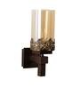 Wooden Wall Mounted Uplight Sconce (Brown)