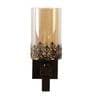 Wooden Wall Mounted Uplight Sconce (Brown)