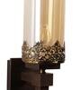 Wooden Wall Mounted Uplight Sconce (Brown)